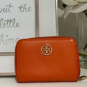 Tory Burch Robinson Mini Wallet With Key Ring